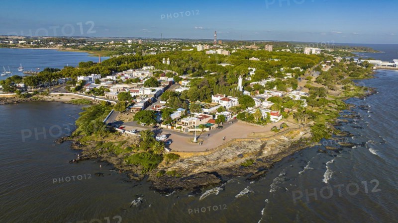 Aerial of the Unesco site Colonia del Sacramento