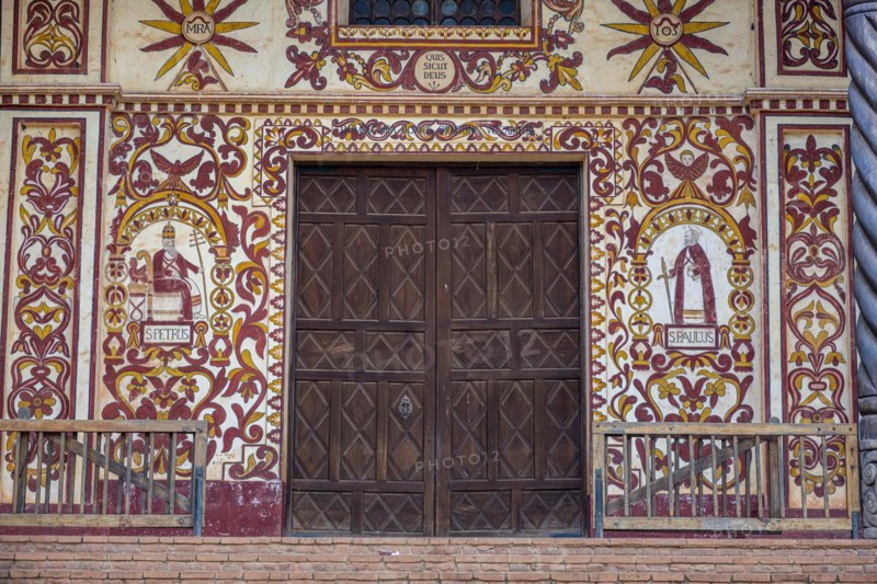 Painted front of the San Miguel de Velasco mission