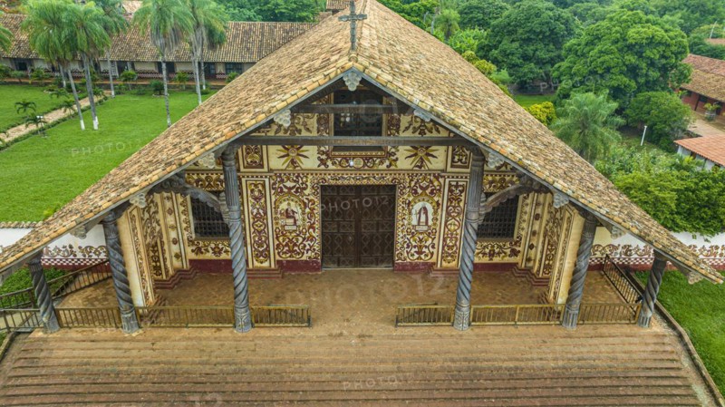 Aerial of the San Miguel mission