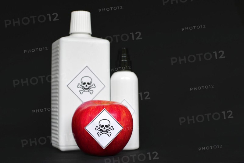 Concept of pesticide residues in agricultural food products dangerous to humans