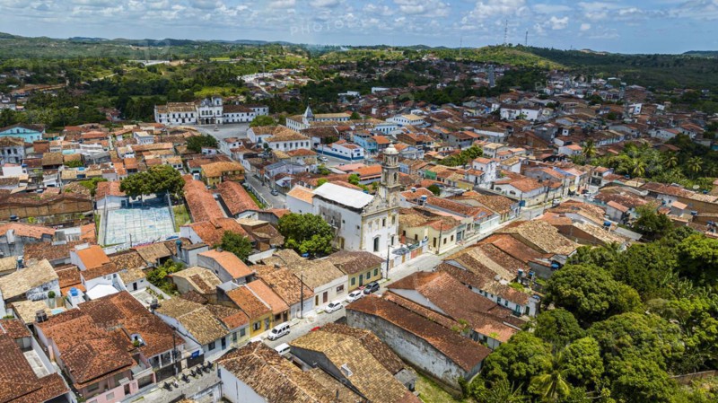 Aerial of the Unesco site Sao Cristovao