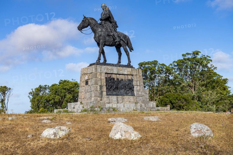 Horse rider statue