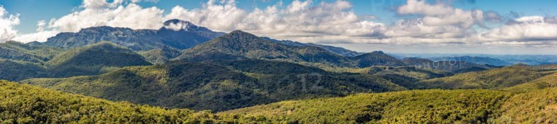 Panoramic photography in Lavras Novas of the hills