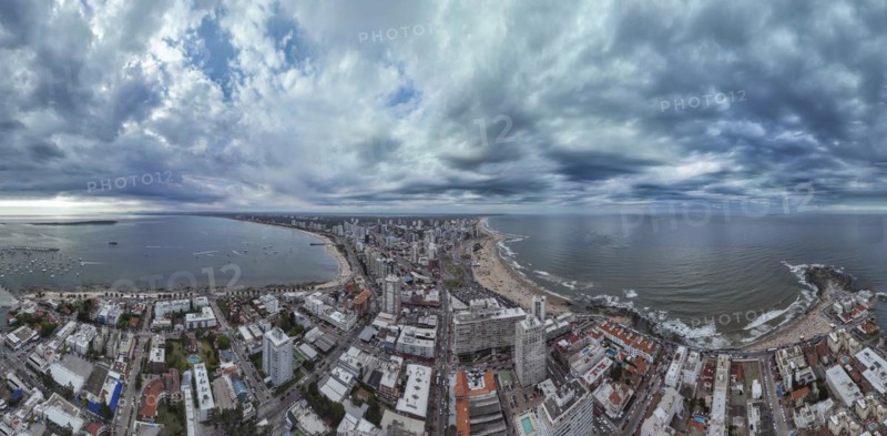 Aerial of Punta del Este