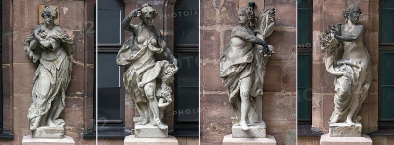 Statues of the four seasons