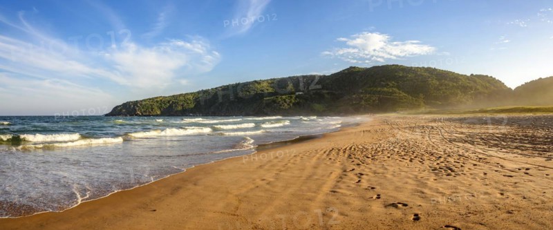 Image of stunning Tucuns beach in city of Buzios coast of Rio de Janeiro at dusk