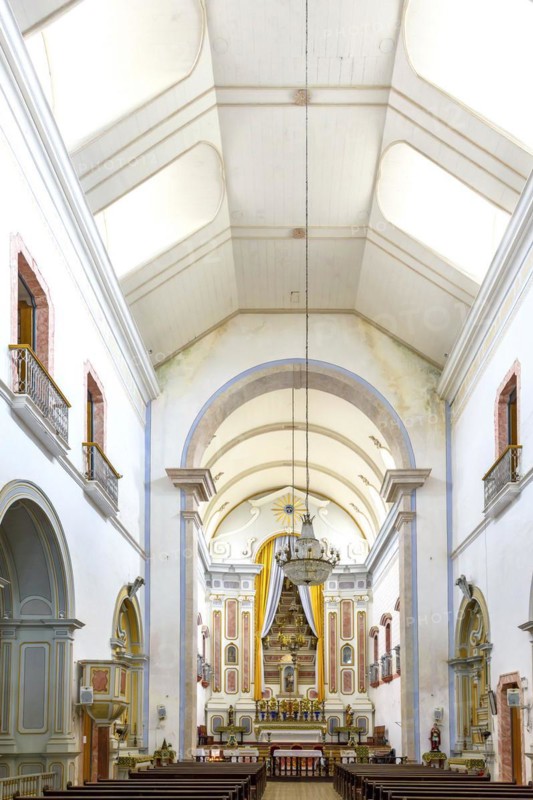 Old colonial style chapel from the 18th century in the historic city of Paraty on the north coast of the state of Rio de Janeiro
