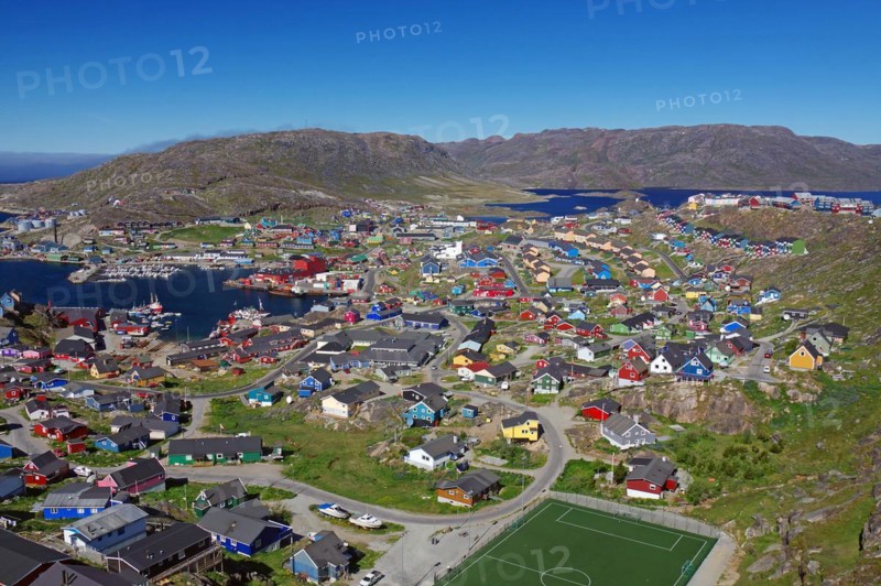 View over a small town