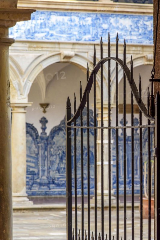 Inner courtyard of a former historic convent from the 17th century in the city of Salvador