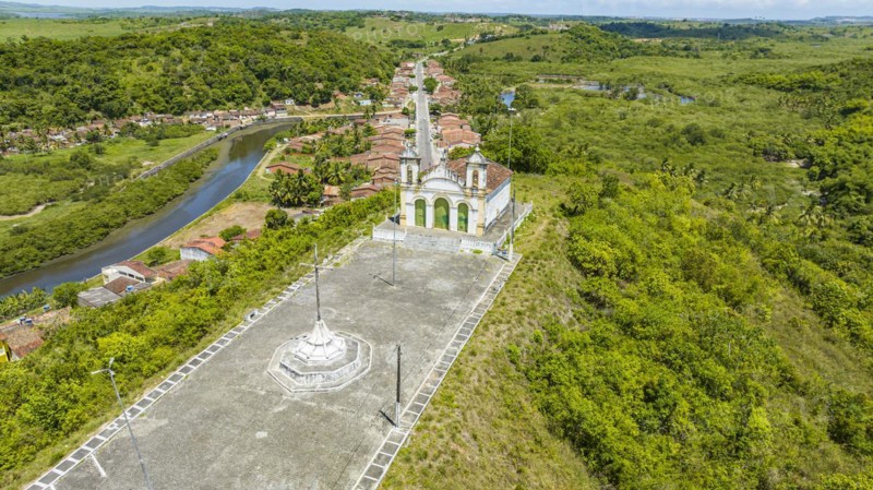 Aerial of Bom Jesus dos Navegantes church