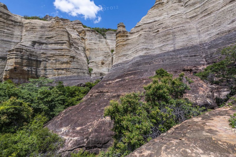 Sandstone cliffs at Pedra Furada