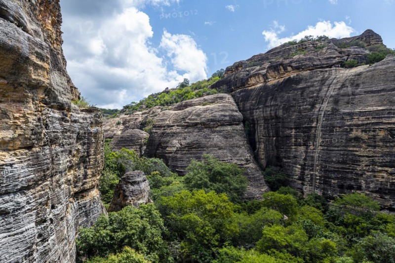 Sandstone cliffs at Pedra Furada