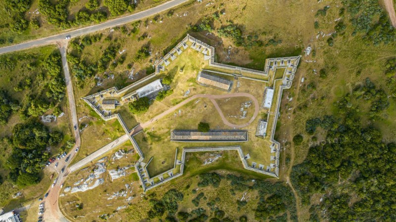 Aerial of the Fort of Santa Teresa