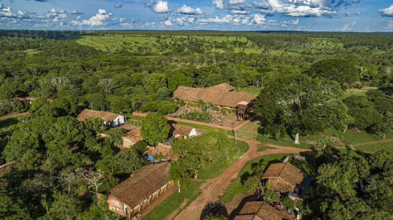 Aerial o the Santa Ana mission