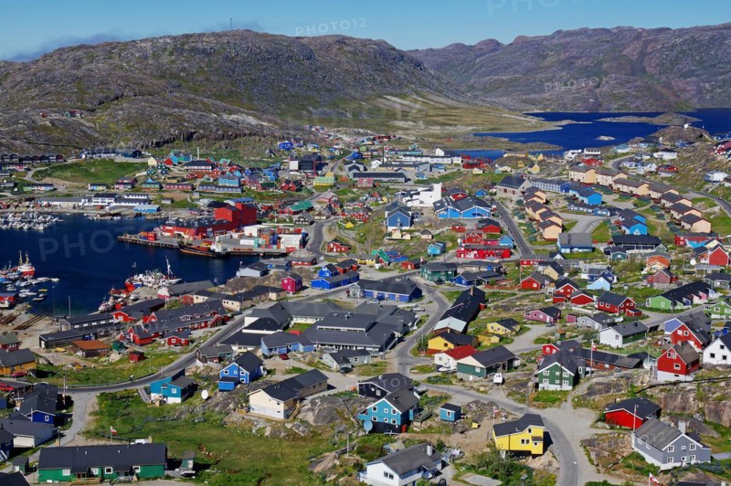 View over a small town