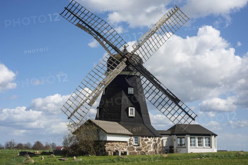 Windmill type Dutchman built in 1869 and remained in use until 1950. Now used as a holiday home in Oestra Ingelstad
