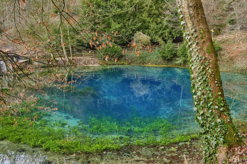 The Blautopf in Blaubeuren on the eastern edge of the Swabian Alb near Ulm