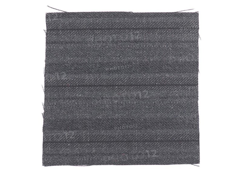 Black fabric sample