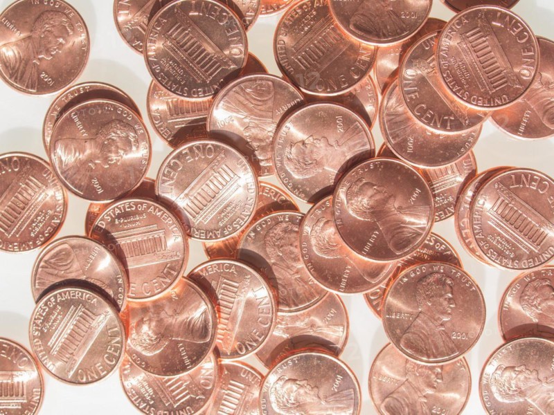 Dollar coins 1 cent wheat penny cent