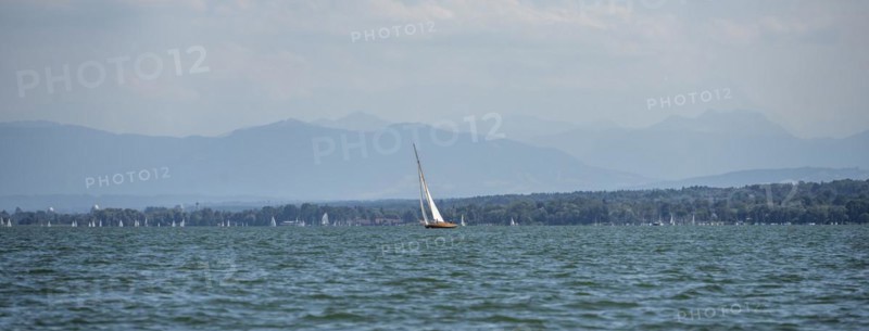 Sailing boats on the Lake Ammer