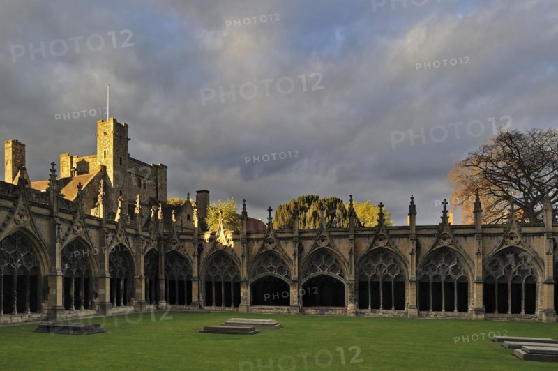 The Great Cloister of the Canterbury Cathedral in Canterbury