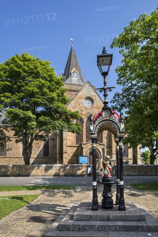 Anderson Memorial Drinking Fountain in front of the Dornoch Cathedral