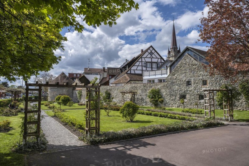 The historic town wall with the Powder Tower