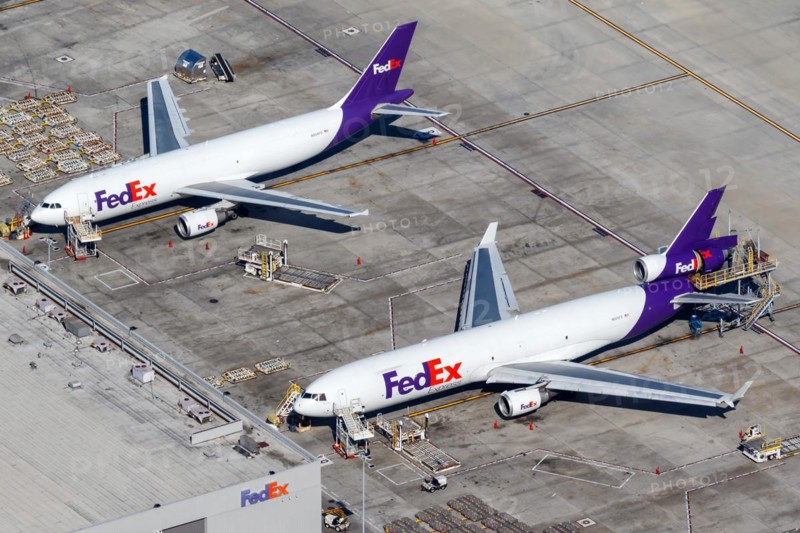 FedEx Express aircraft at Los Angeles Airport