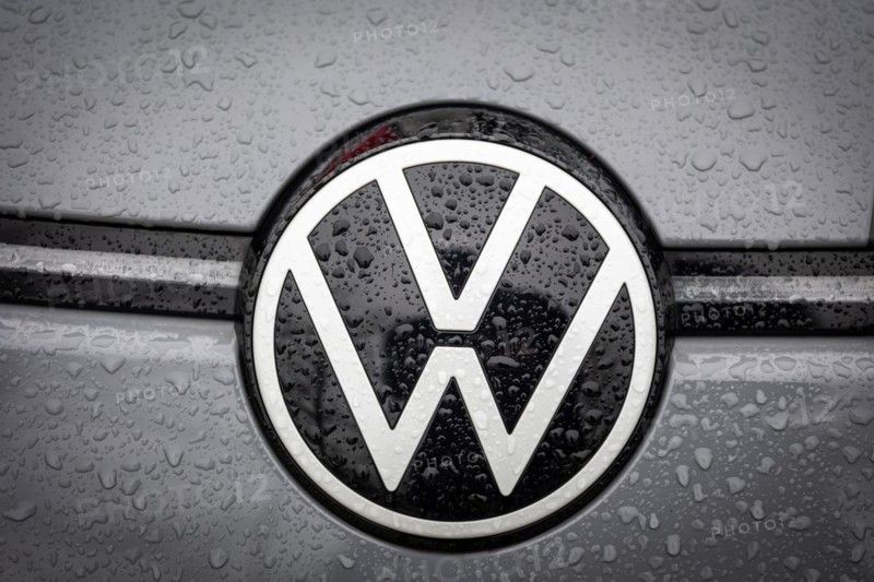 The logo of the car manufacturer Volkswagen