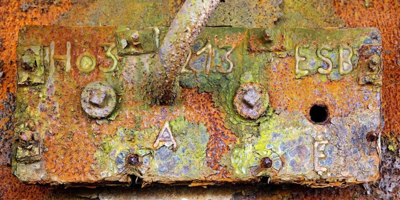 Detail on the blast furnace of the Henrichshuette