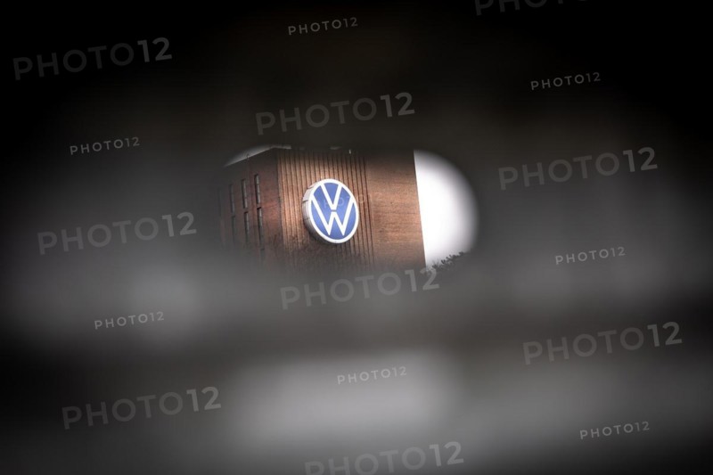 The logo of the car manufacturer Volkswagen