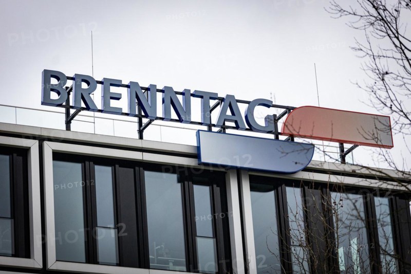 A sign of the Brenntag company at their headquarters in Essen
