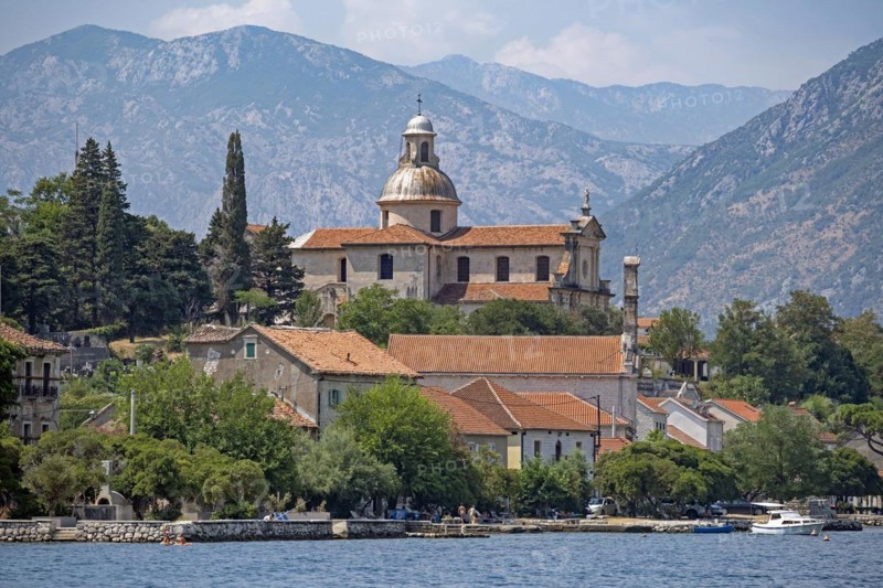 Church of the Nativity of the Blessed Virgin Mary in the village Pr? anj along the Bay of Kotor