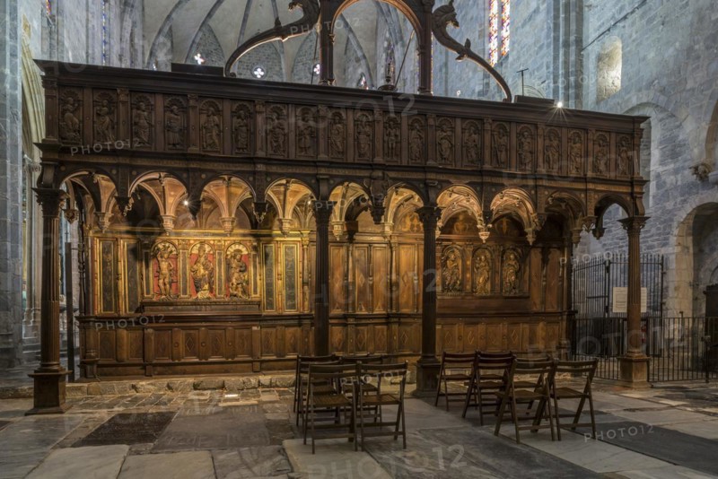 Wooden chancel screen
