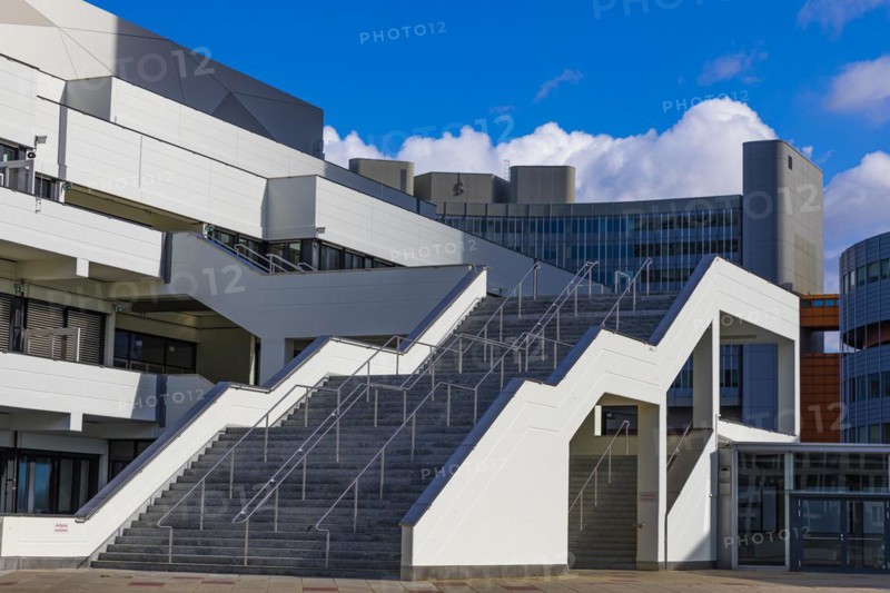 Staircase to the Austria Center Vienna in Donaupark