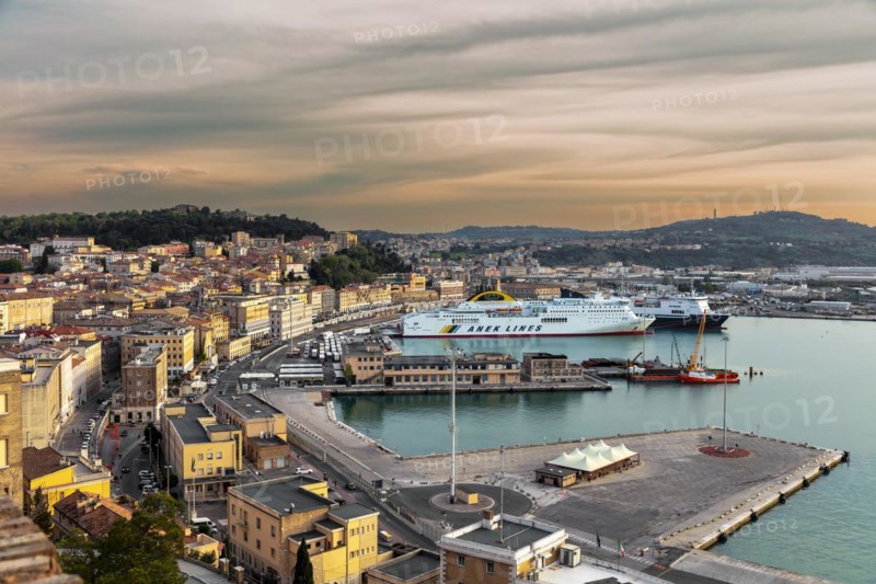 Port with ferry boat Anek Lines