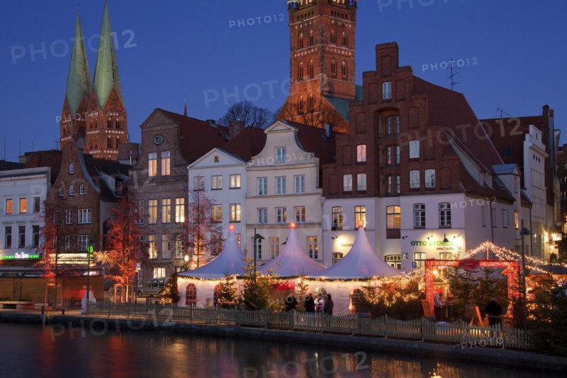 Christmas market in the Hanseatic City of Luebeck