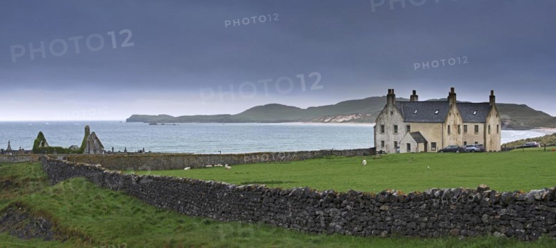Ruined church and the Balnakeil House