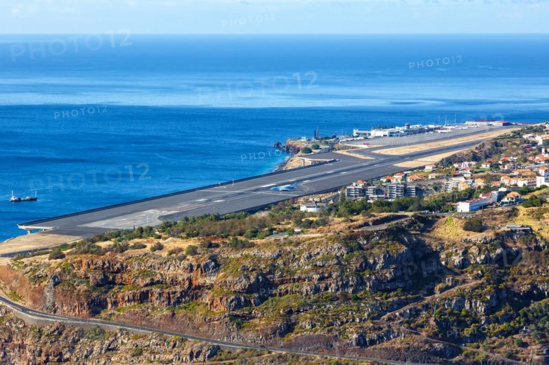 Overview of Funchal Madeira Airport