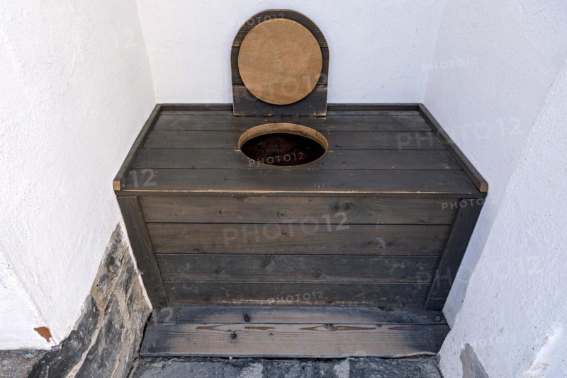 Wooden outhouse