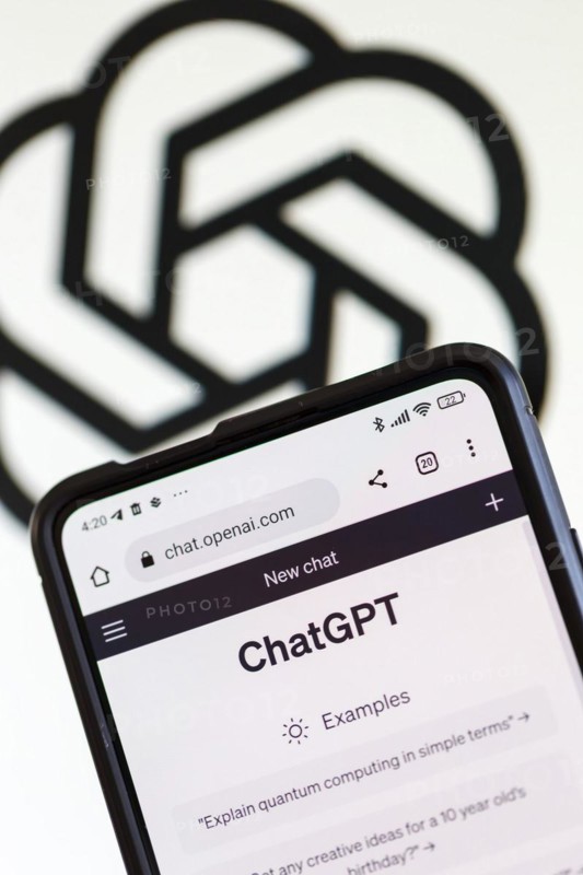ChatGPT artificial intelligence AI Chat GPT artificial intelligence AI with logo by OpenAI in Stuttgart