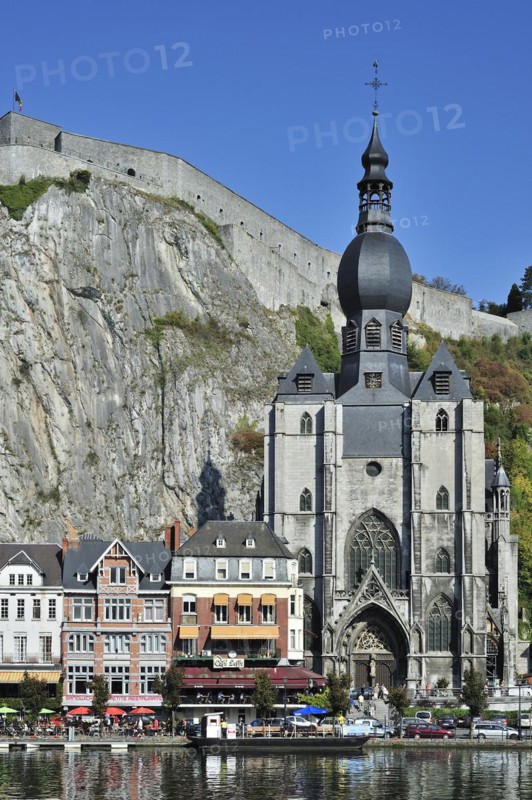 The citadel and the Collegiate Church of Notre-Dame along the river Meuse at Dinant
