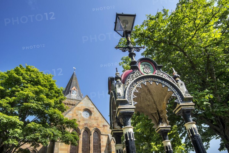 Anderson Memorial Drinking Fountain in front of the Dornoch Cathedral