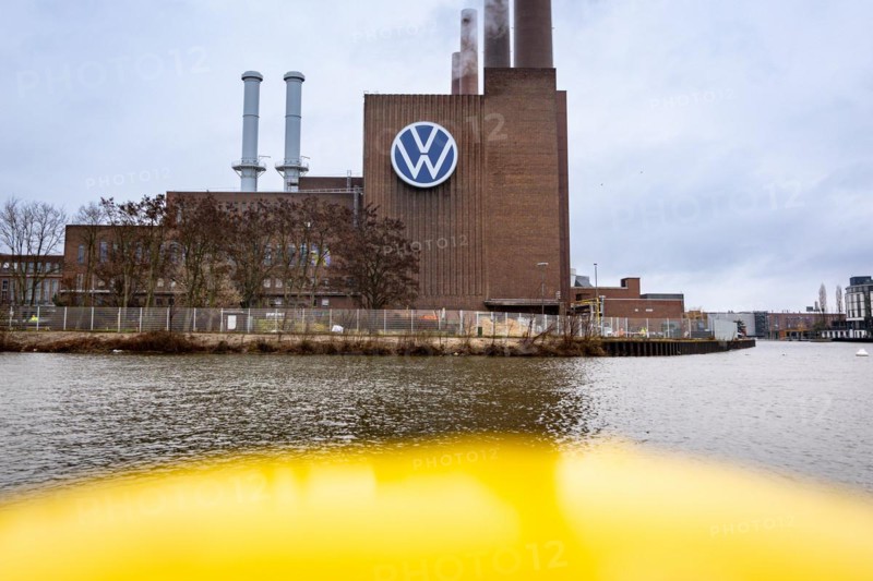 The logo of the car manufacturer Volkswagen