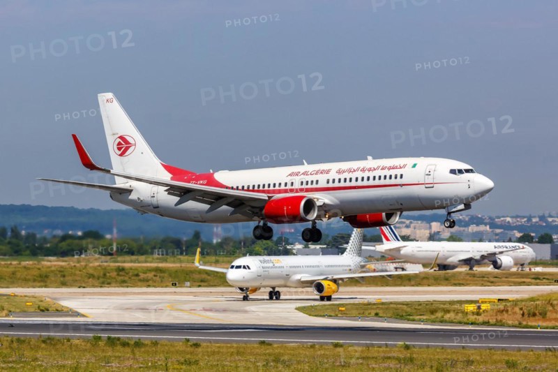 A Boeing 737-800 aircraft of Air Algerie with registration number 7T-VKG at Paris Orly Airport