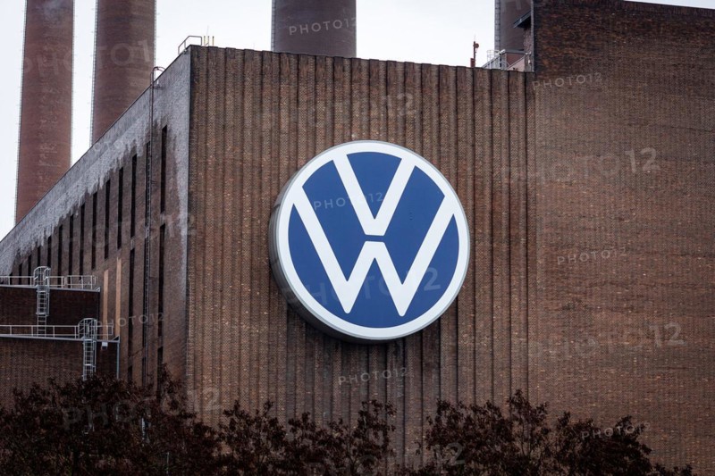 The logo of the car manufacturer Volkswagen