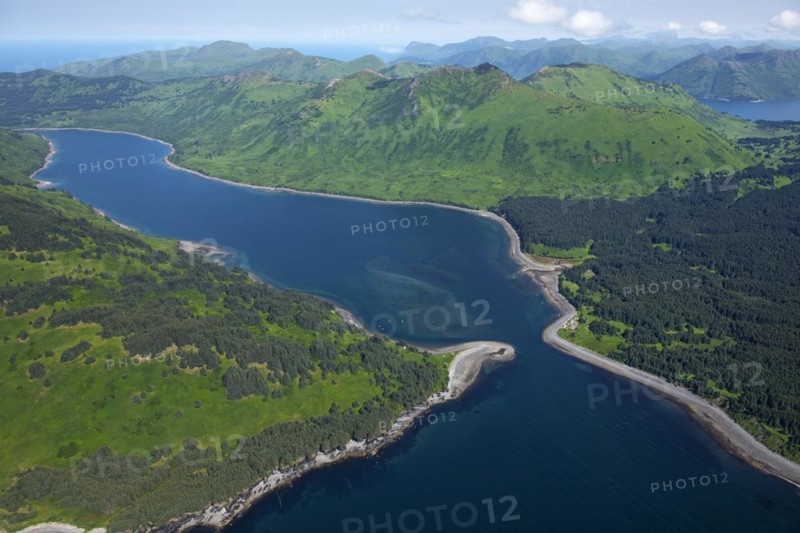 River delta on Kodiak Island