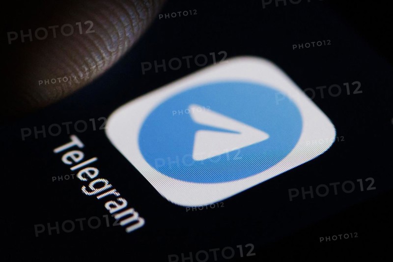 Symbolic photo: The logo of the instant messaging service Telegram is seen on a smartphone. Berlin