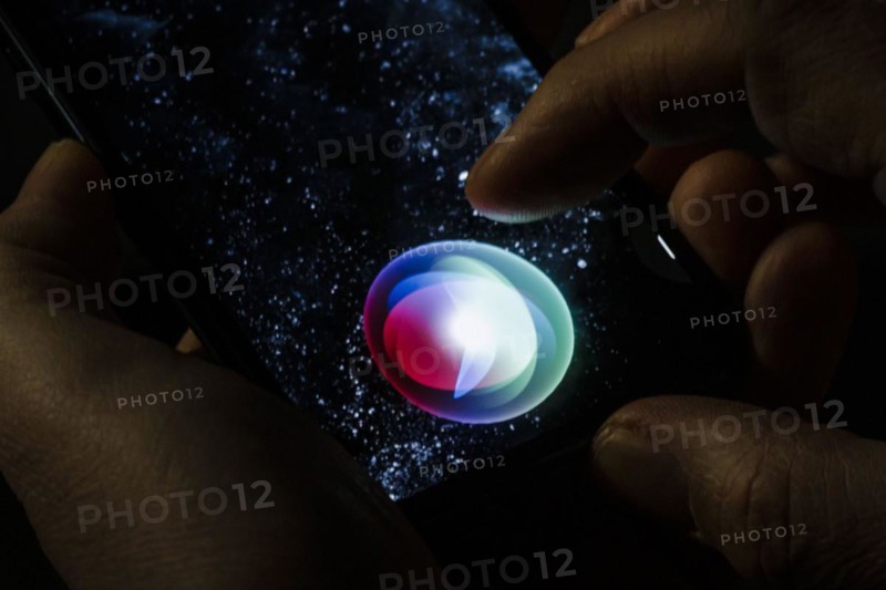 The logo of the speech recognition software Siri