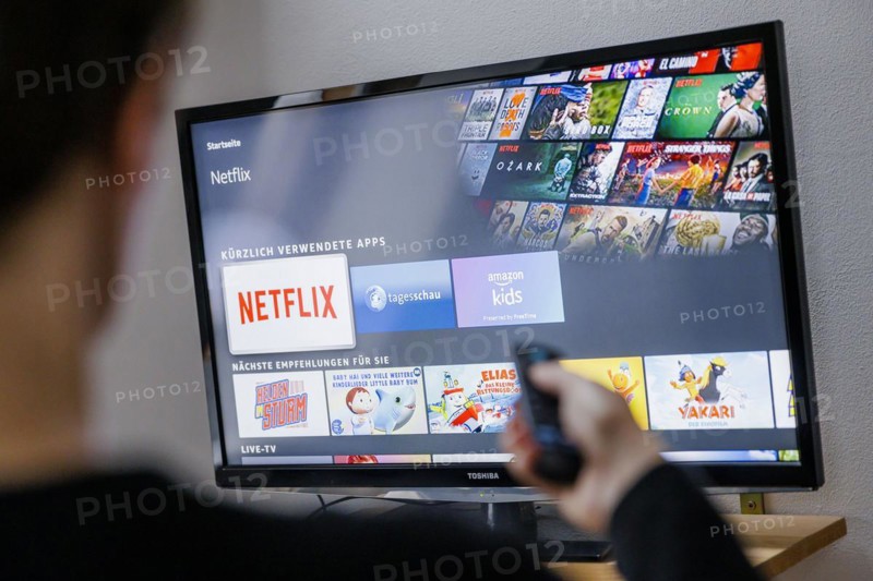Symbolic photo: The logo of the streaming service Netflix can be seen on a television. Berlin